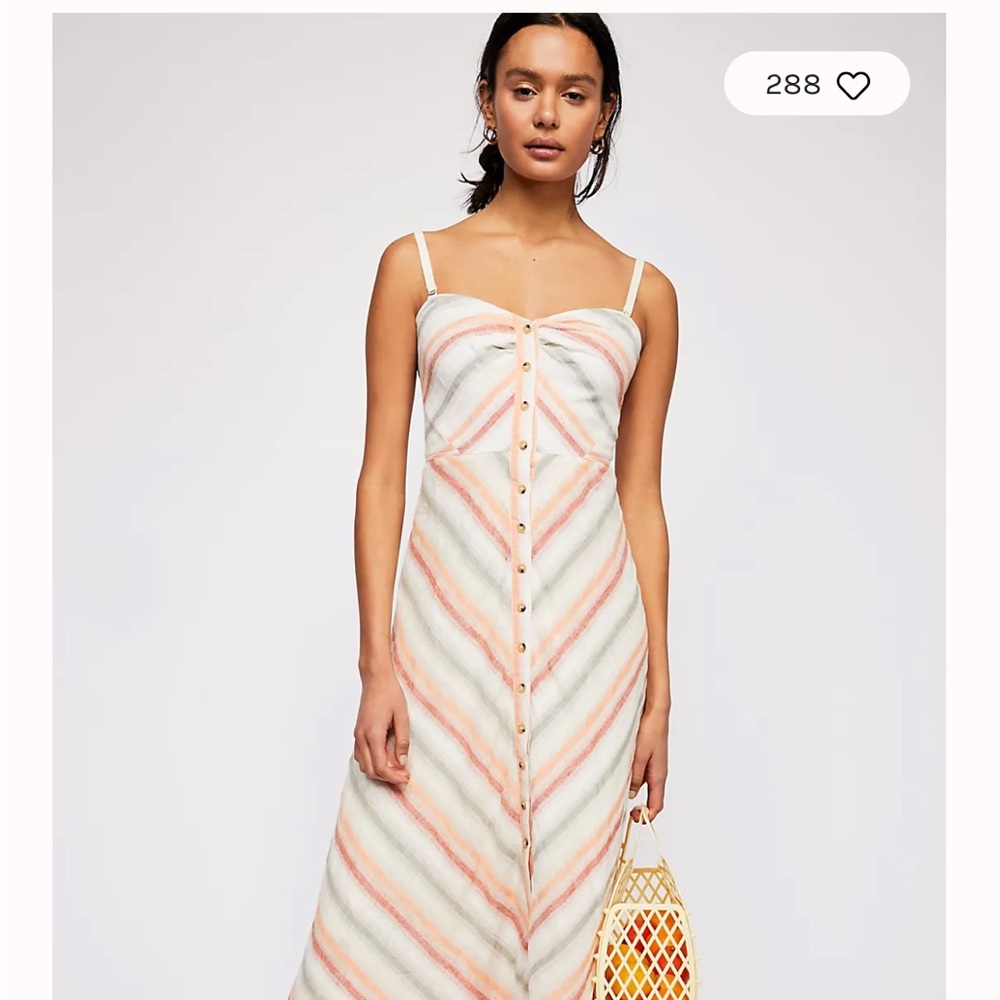 Striking Striped Midi Dress